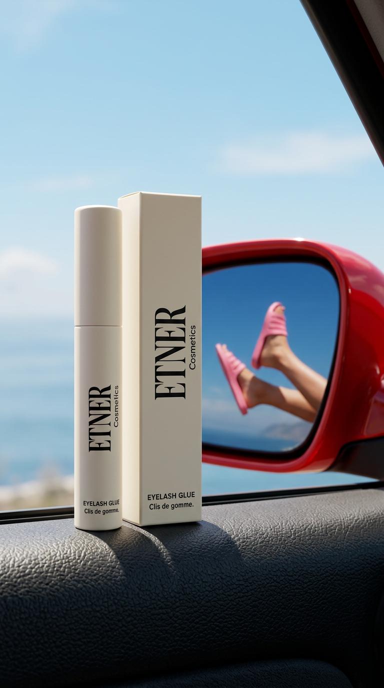 waterproof eyelash glue | clear finish, strong hold, zero irritation