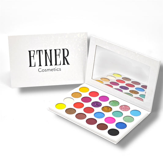 24-color eyeshadow palette | shimmer, sparkle + bold